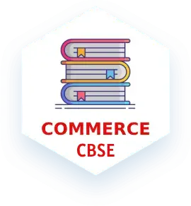 Stack of books icon representing Commerce CBSE